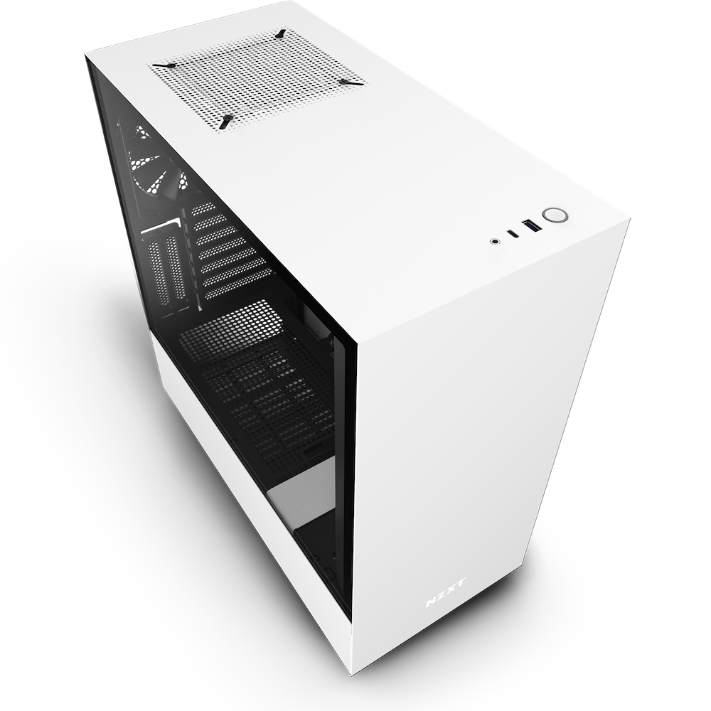 NZXT H510i Compact Mid Tower White-Black Chassis | AHW Store